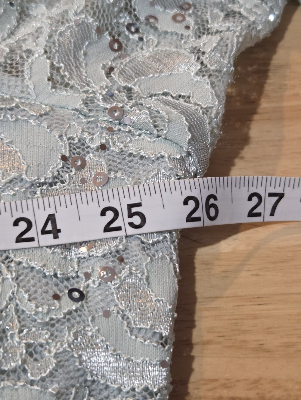 Alex Evenings Women’s Lace Tea Length A-Line Fresh Mint Dress Plus Size 24W NWT - Picture 6 of 7